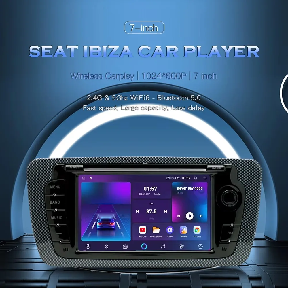 BINGFAN 7 inch for Ford F150 2009-2013 Wireless CarPlay Android Auto Car Radio Multimedia Player GPS WIFI Touch Screen