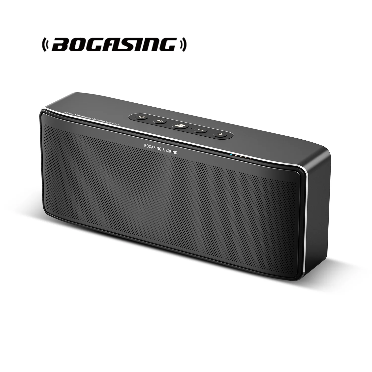 BOGASING S8 Pro Max Bluetooth Speaker with 3-Channel Audio,Stereo Sound & Punchy Bass, Bluetooth 5.3,EQ,TWS,Built-in Mic