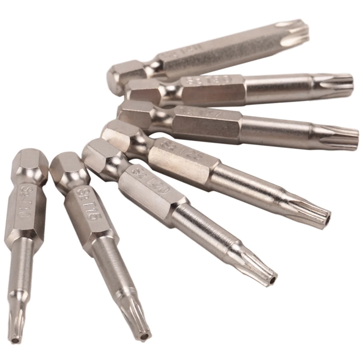 7Pcs Set Star Bit Screwdriver Drill Bits Screw Driver Magnetic 1/4Inch Hex Shank Hand Tools Five-Pointed Star Bore