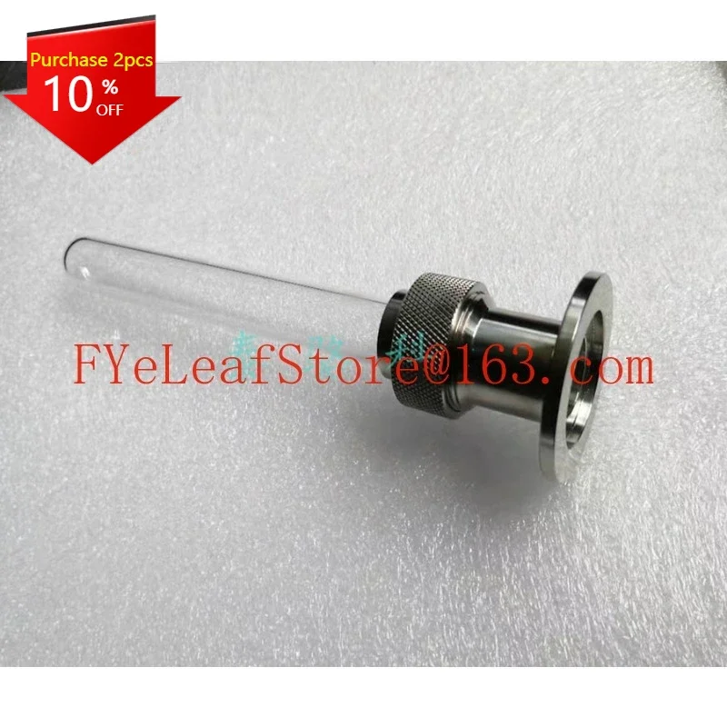 Kf16 Turn Test Tube Connector/Kf25 Vacuum Test Tube Adapter/KF Turn Quartz Tube Connector with 200 M Filter