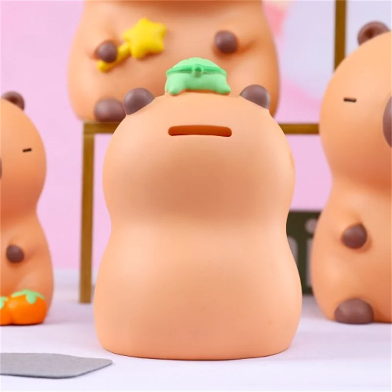 Capybara émotionnel banque d'argent vinyle mignon dessin animé boîte d'épargne