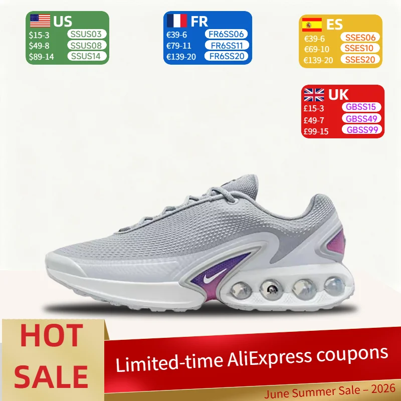 Повседневные кроссовки Nike Air Max Dn с низким верхом, мягкие, дышащие, удобные, износостойкие, для мужчин и женщин, се