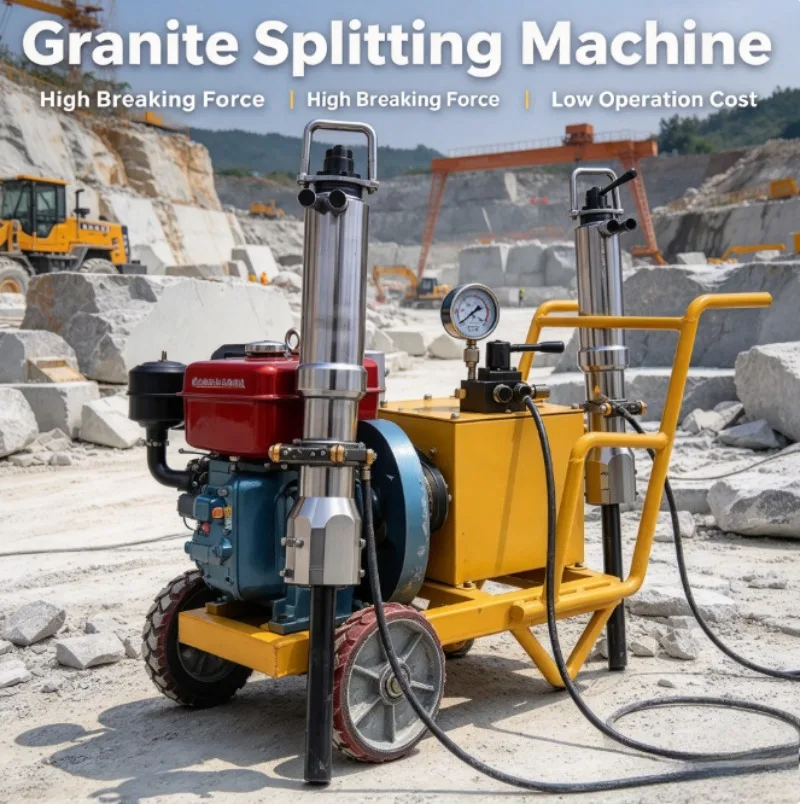 Quarry Rock Splitter Mine Hydraulic Rock Splitter Machine For Underground Tunnel Rock Splitting Works