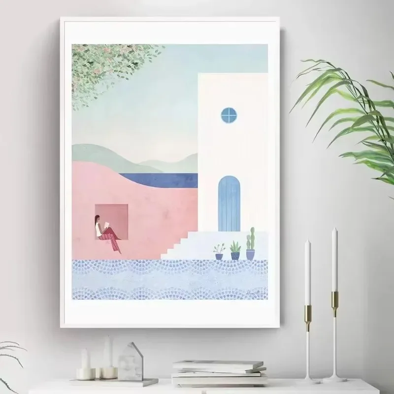 1pc frameless Canvas Painting Minimalist Natural Landscape Illustration Poster Prints Yosemite Tourism Art Canvas Painting Bedro