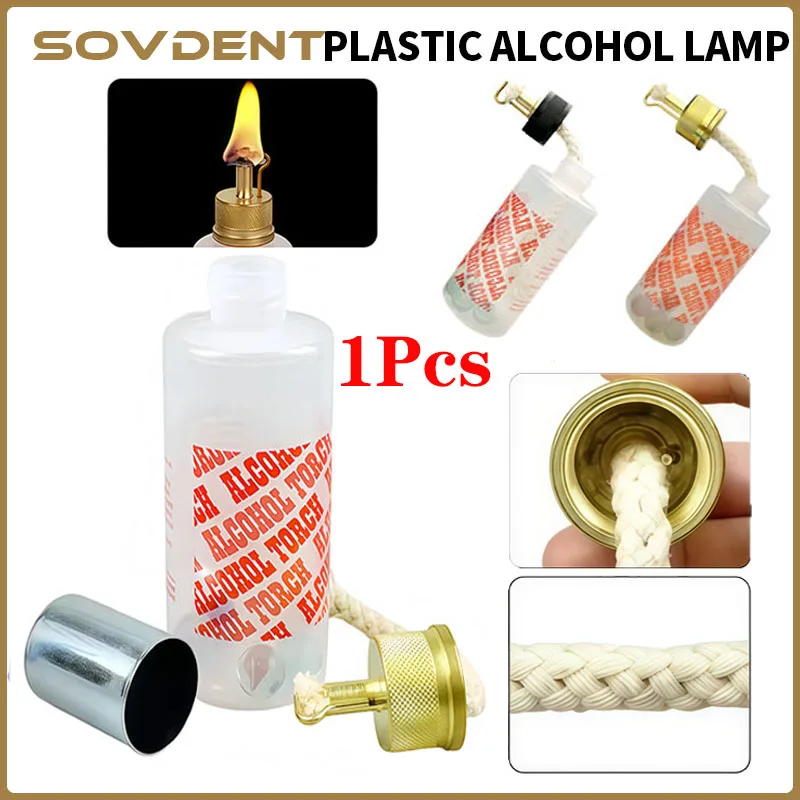 1Pc Dental Plastic Alcohol Burner Lamp Empty Plastic Alcohol Torch Chemical Wax Type Alcohol Lamp Dentist Lab Supplies Tool