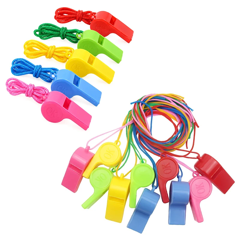 5/15/30PCS Plastic Whistle Referee Command Signal Noise Maker Game Sound Tool Pet Interaction Training Prop Party Favor Gift ZYF