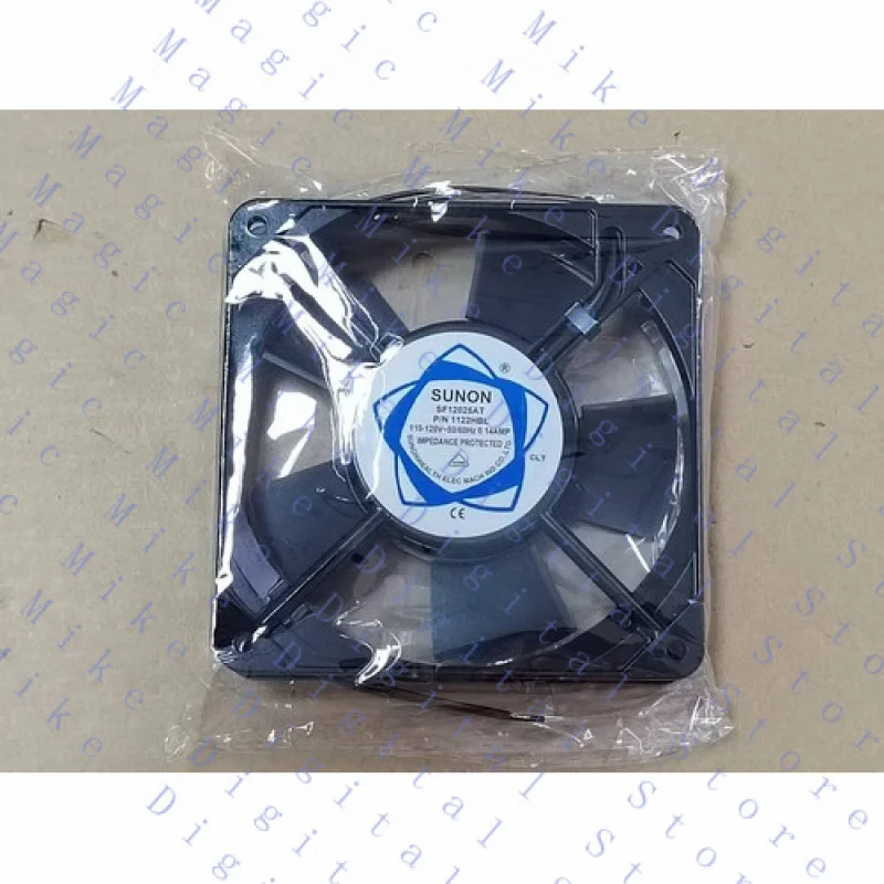 

UU 1 шт. вентилятор переменного тока 110/120 В 12025 12 см 2 провода SF12025AT P/N 1122HBL