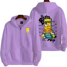 Bart Simpson Double Sided Zip Hoodie