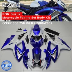 For SUZUKI GSXR 600 750 GSXR750 K6 K7 Motorcycle Fairing Set Body Kit decoration Plastic Guard Plate Accessories Shell Injection
