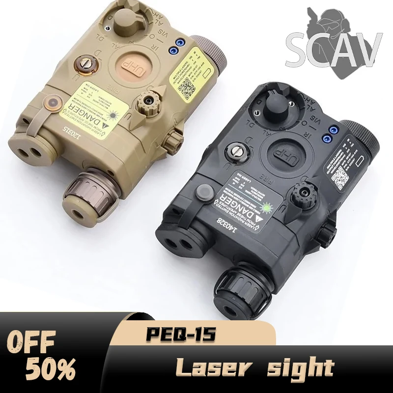 

AN/UHP PEQ-15 Airsoft Red Green Blue Dot Laser Sight PEQ15 Battery Box Tactical SF M600 M300 M600C Flashlight Weapon Light