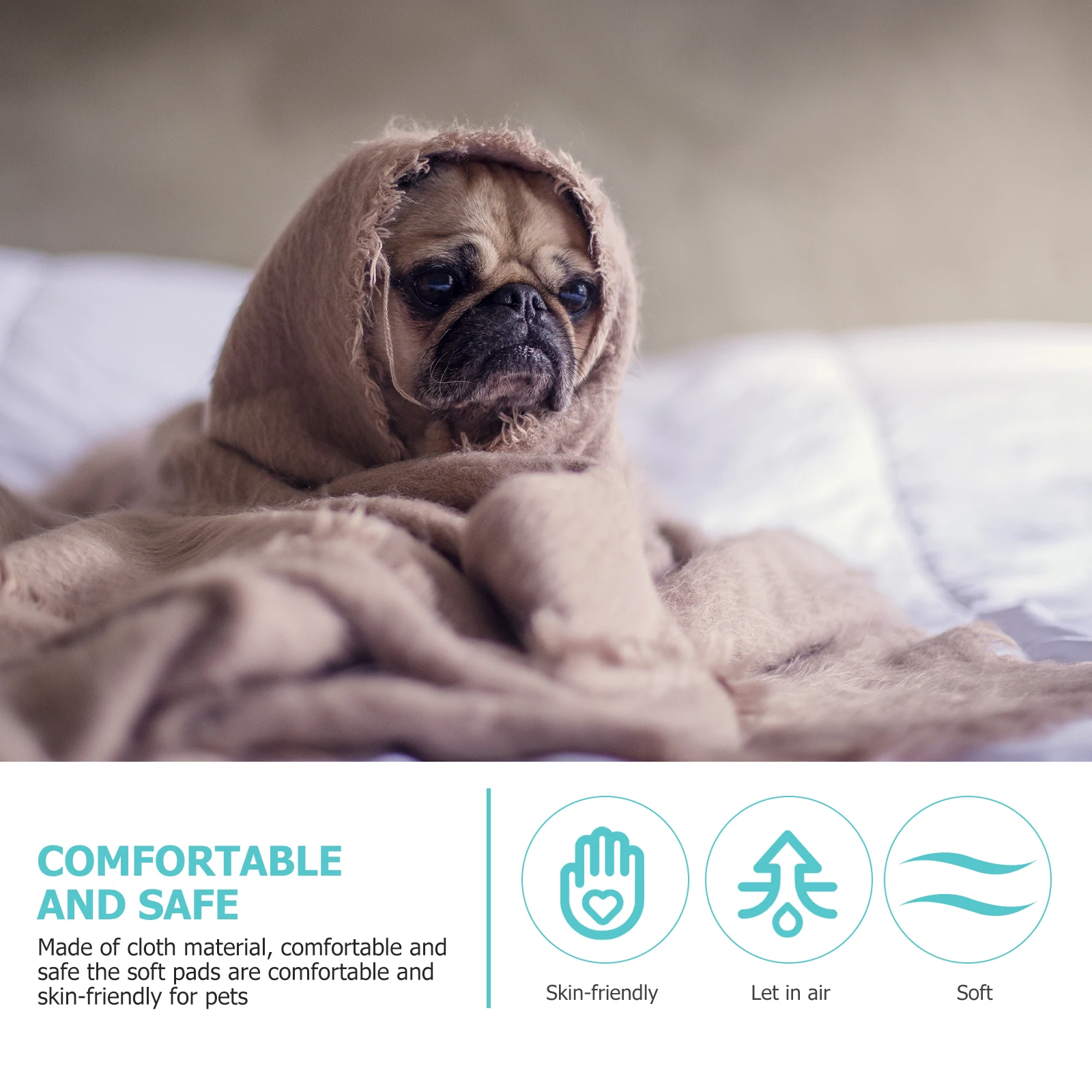 

Urine Pad for Dogs Potty Training Soft Cloth Pet Pee Mat Puppy Toilet Bed High Absorbency No Leakage Washable Dog Training Mat