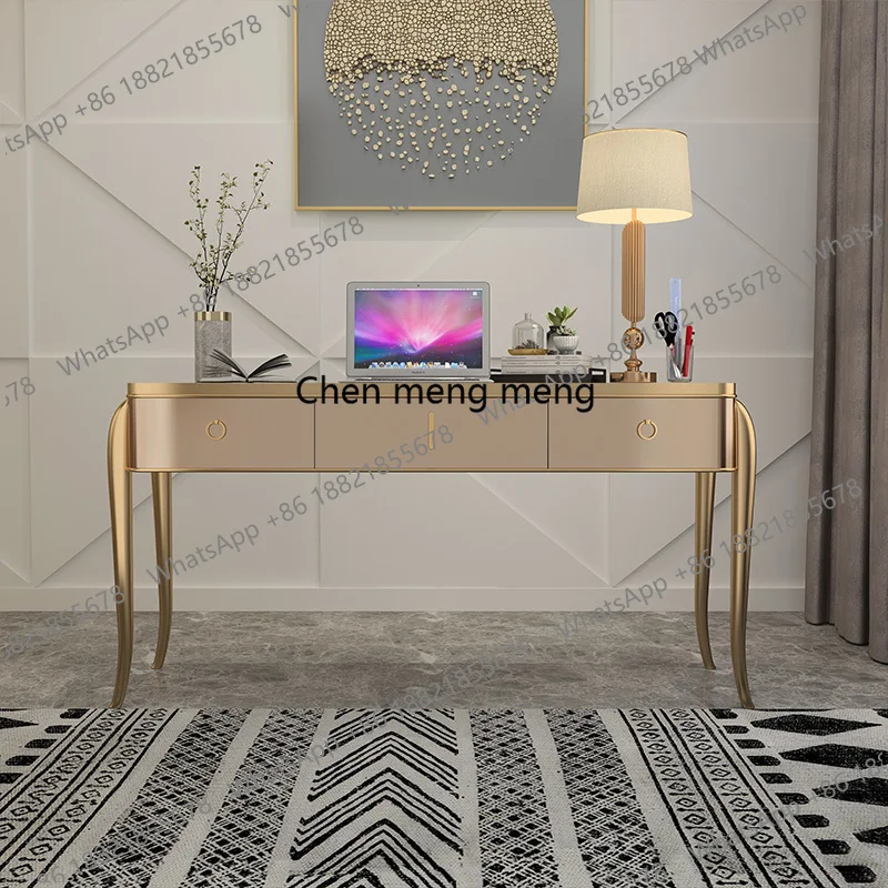 Jade Emperor light luxury desk home study office writing desk solid wood paint American desk chair