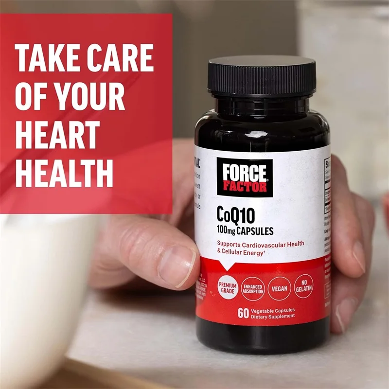 Coenzyme-Q10 Capsules, for Antioxidant, Heart, Brain & Cellular Energy