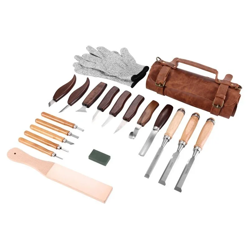 Straps Wood Whittling Kit Wood Carving Kit 15/20pcs Beginner's Wood Carving Set of Knives Engraving Knife