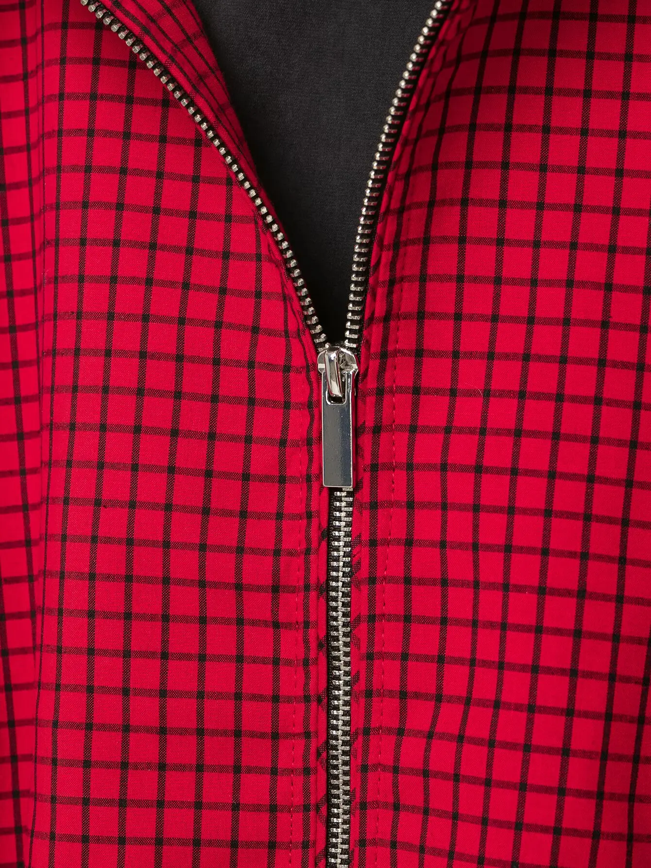KLKXMYT Street Chic Karierte Bomberjacke für Damen, Herbst, Casual, Stehkragen, Langarm, Reißverschluss, Neue Modejacken für Frauen – Detail 10