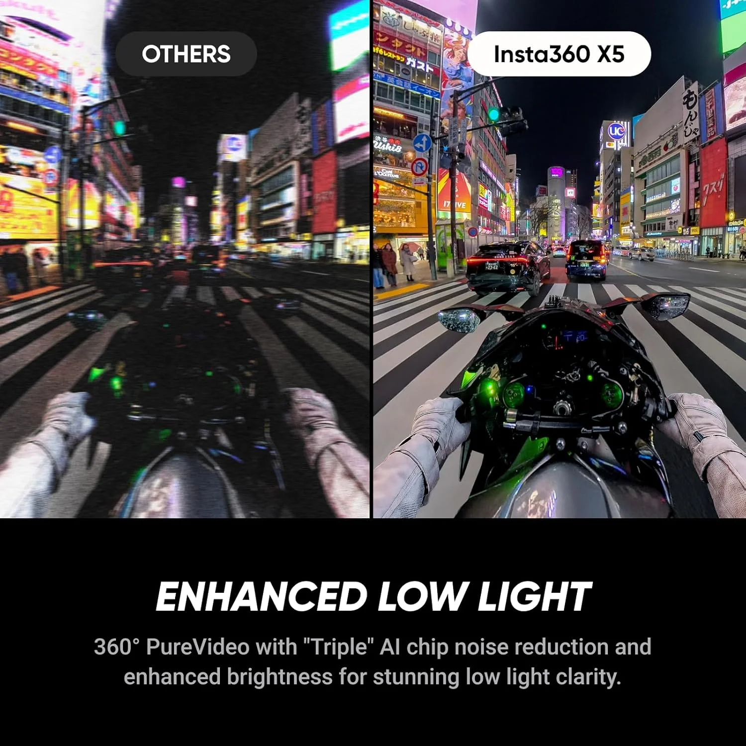 Cámara de acción Insta360 X5 8K 360°, impermeable, efecto de palo selfie invisible, batería de 3 horas, estabilización y diseño de triple chip de IA. 4