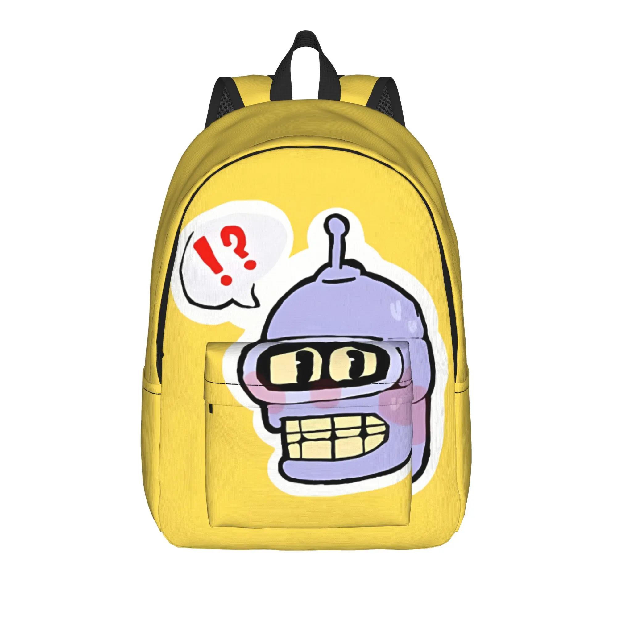 Futurama Knapsack Back to School Season Metal Robot   Dual-Use Backpack
