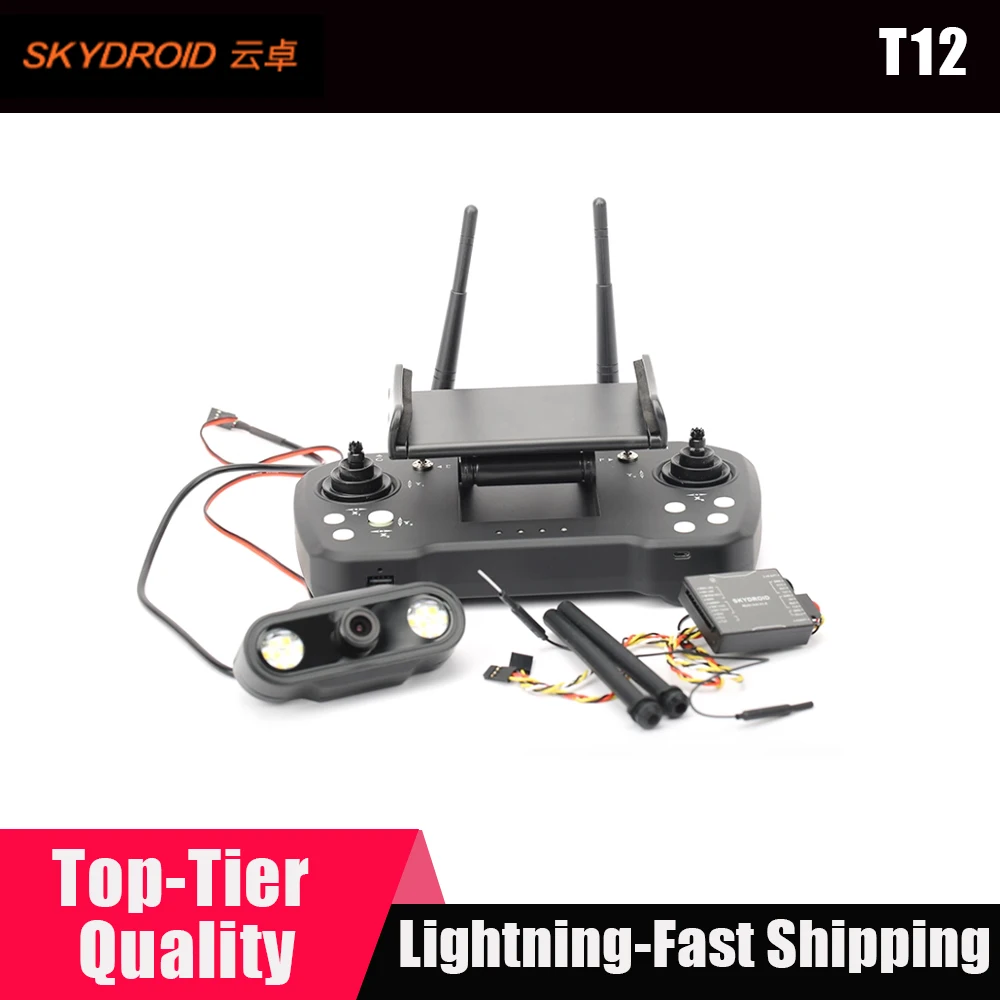 Skydroid T12 2.4GHz 12CH Remote Control With R12 Receiver/Mini Camera/20km Digital Map Transmission For Plant Protection Machine