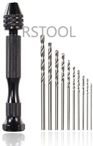 Độ Chính Xác Pin Kềm Ê Tay Bộ Mũi Khoan Với 10 Mini Micro Xoắn Mũi Khoan Gỗ Dụng Cụ Quay Cho Nhựa Trang Sức hạt Óc Chó Hổ Phách