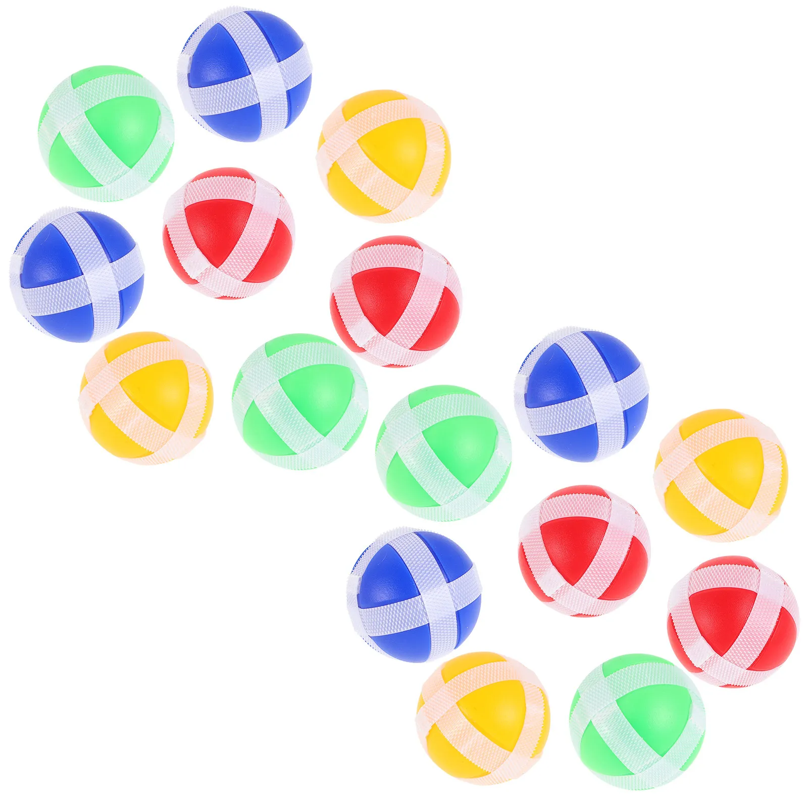 

16Pcs Plastic Sticky Balls for Fabric Board Dart Game Non- Strong Adhesion Portable Mini Board Game Accessories