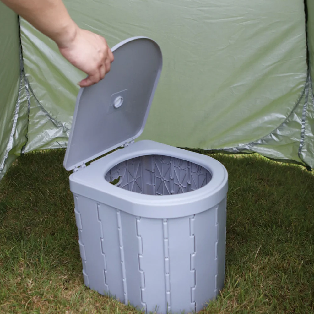 Portable Toilet for Camping Convenient Car-mounted Folding Toilet for Travel Outdoor Portable Potty Odor-proof and Non-slip