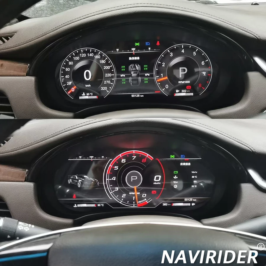 12.3 بوصة لكاديلاك XT5 XT6 2016-2023 سيارة الرقمية العنقودية LCD لوحة القيادة السيارات متر ترقية الظاهري قمرة القيادة عداد السرعة العرض