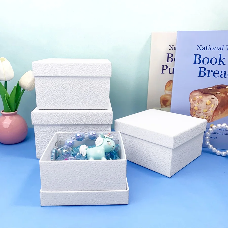 

4PCS High-end Fancy Paper Gift Box Jewelry Box Wedding Birthday Party Storage Package Shop Display Packaging Gift Boxes S036