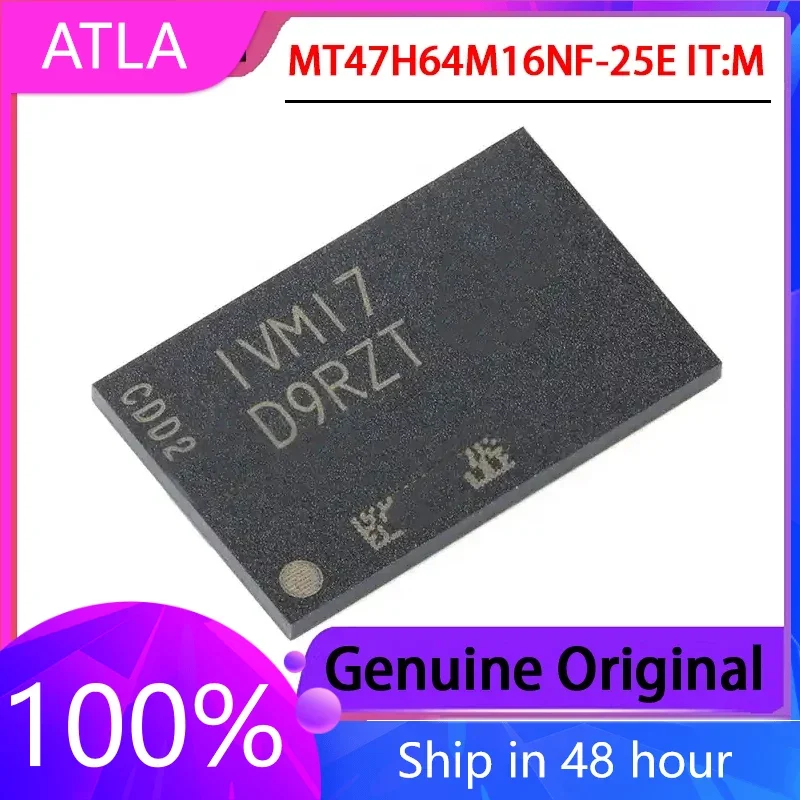 1PCS Original MT47H64M16NF-25E IT:M Screen Printed D9RZT FBGA-84 Flash Memory