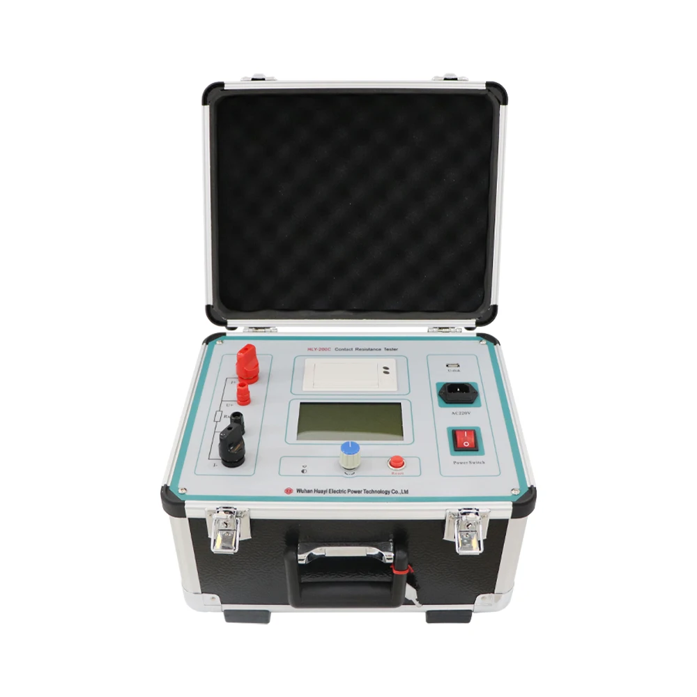 

100A/200A Loop Resistance Tester Intelligent Contact Resistance Testing Equipment IEC Standard Micro Ohm Meter