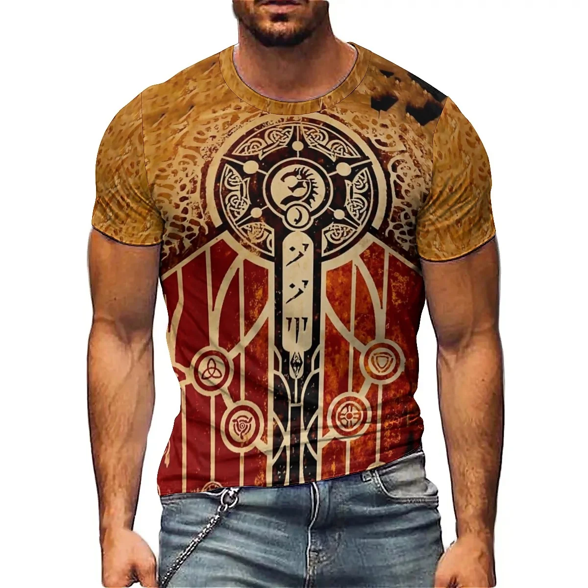 

Diverse Fashion Cartoon Print Men's 3D Printed Short-Sleeve T-Shirt - Men's Holiday Gift Top