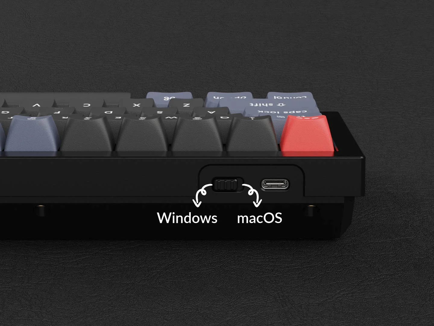 Imagem -02 - Keychron-teclado Mecânico Personalizado Barebone Layout Hot Swappable Rgb Backlight q4 Qmk 60 Layout