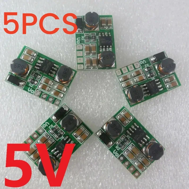 5PCS 5V DC-DC Auto Boost-Buck Converter Module Board Input 1.2V 1.5V 1.8V 2V 2.5V 3V 3.3V 3.7V 4.2V 4.5V 5.5V 6V Output 5V DIY