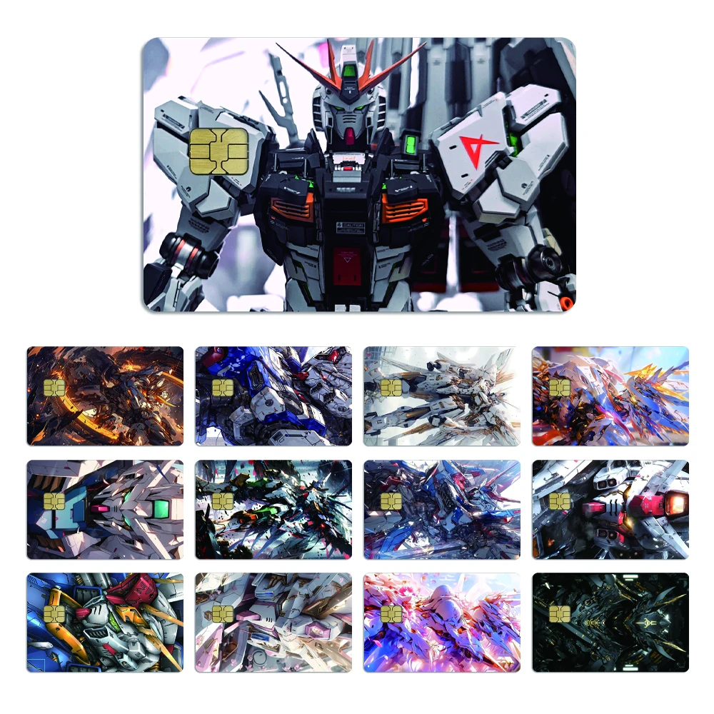 G-Gundam Sword Anime RX-78-2 ZGMF-X19A 2.5D HD Matte PVC Aufkleber Film Band Haut für Kreditkarte Debit Karte Wasserdicht Sticke