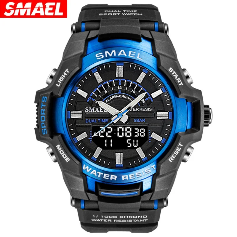 Smael 8028 подростковые светящиеся водонепроницаемые спортивные трендовые многофункциональные электронные часы из сплава