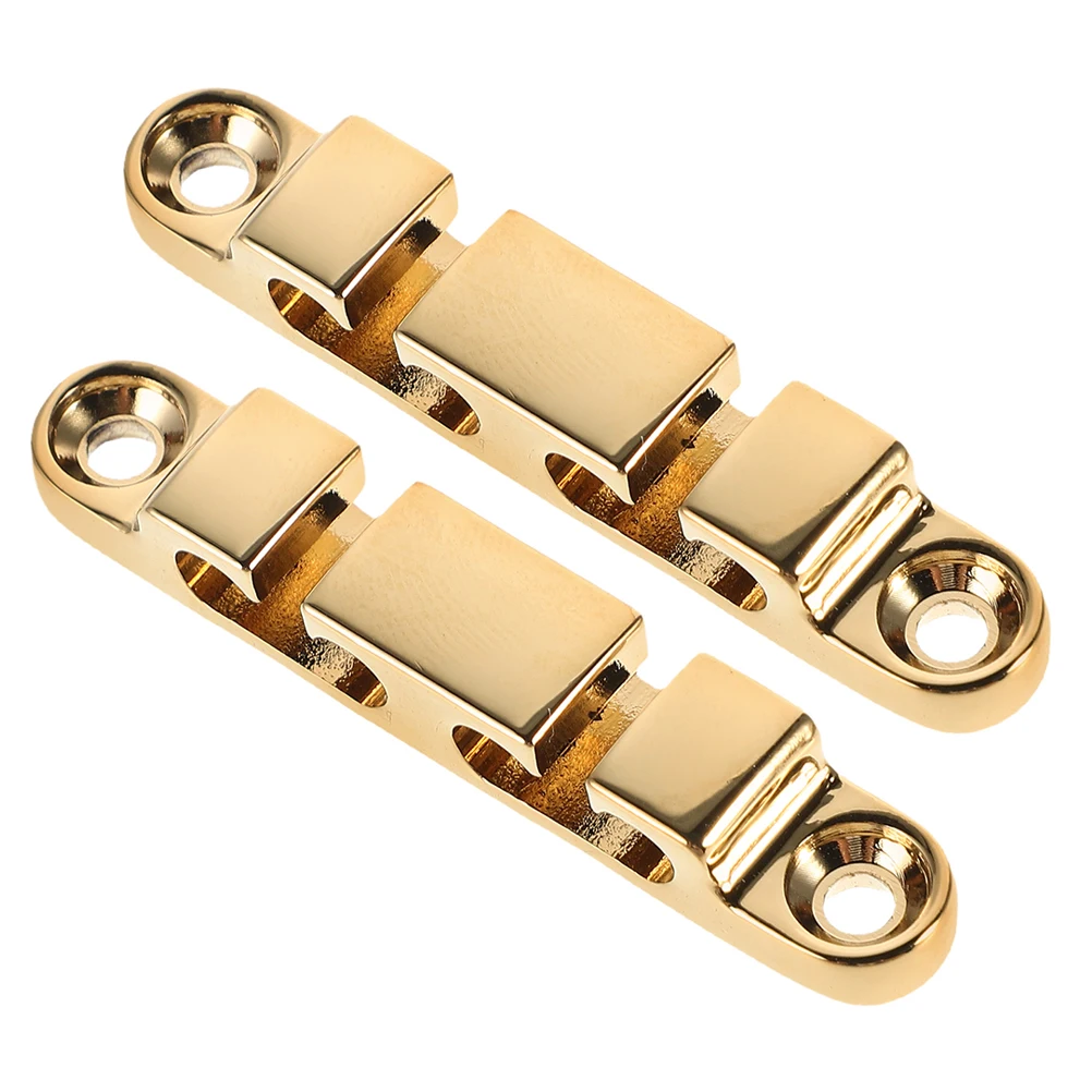 

2Pcs Bass String Retainer Gold Groove for 6-String Electric Bass Stable Tension Holder Replacement Part Guitar Headstock Guide