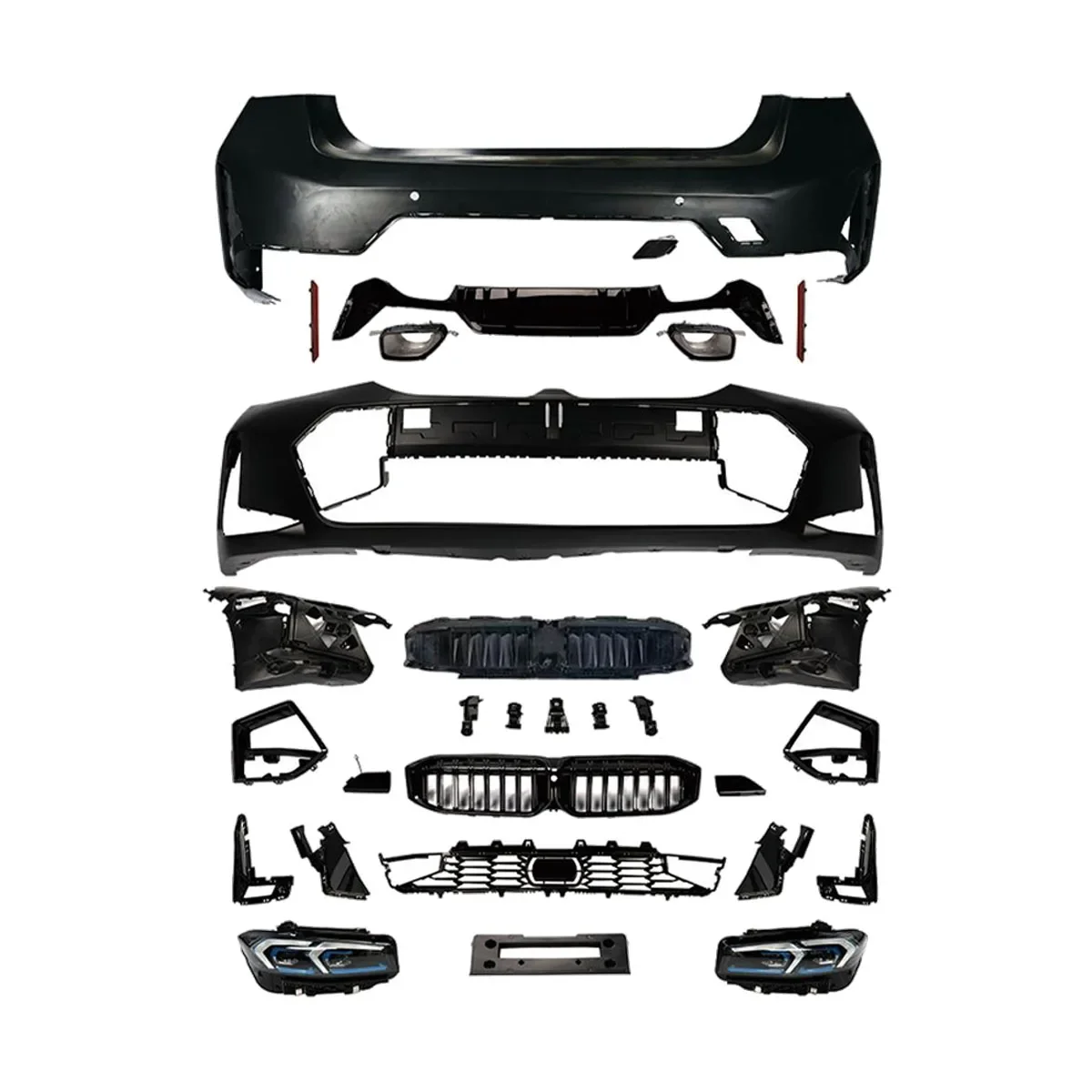 

High Quality M-Tech Body Kit For BMW 3 Series G20/28 2020-2022 Upgraded Modified To 2023 Styles Front Fender Rear Bumper