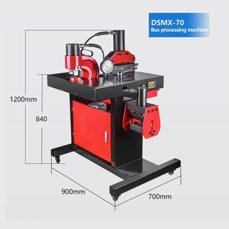 for Mobile DHY-200 Combination Busbar Bending Cutting and Punching Machine 3 In1 Busbar Processing Machine