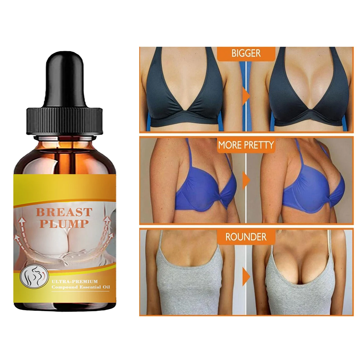 

Breast Enlargement Oil Essential Oils Breast Bust Enlarging Bigger Strengthens Skin Elasticity Firmness Breast Essential