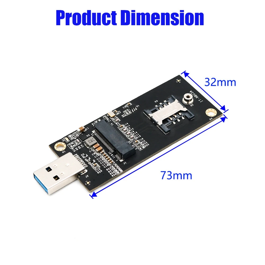 USB3.0 Expansion Card M.2 USB Adapter M.2 NGFF USB Converter with SIM 6Pin Slot for 3G / 4G / 5G WWAN/LTE Module