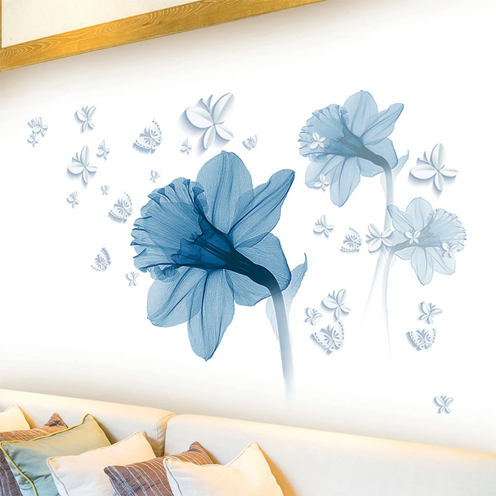 

Personalize Home With Beautiful Flower Wall Stickers Wide Application PVC Flowers Wall Sticker