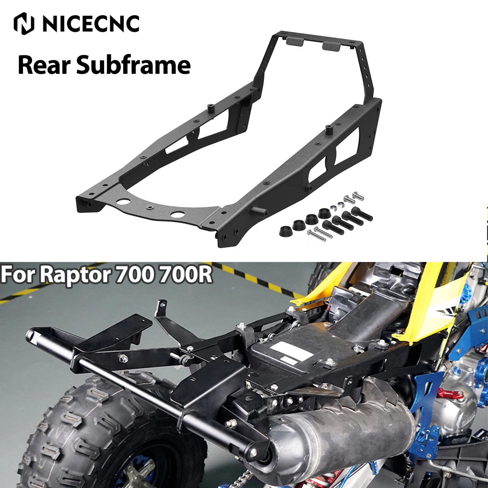 

For Raptor 700 Rear Subframe Sub Frame For Yamaha Raptor 700R 2009-2023 700 2006-23 Carbon Steel ATV Accessories 2LS-F1190-68-00