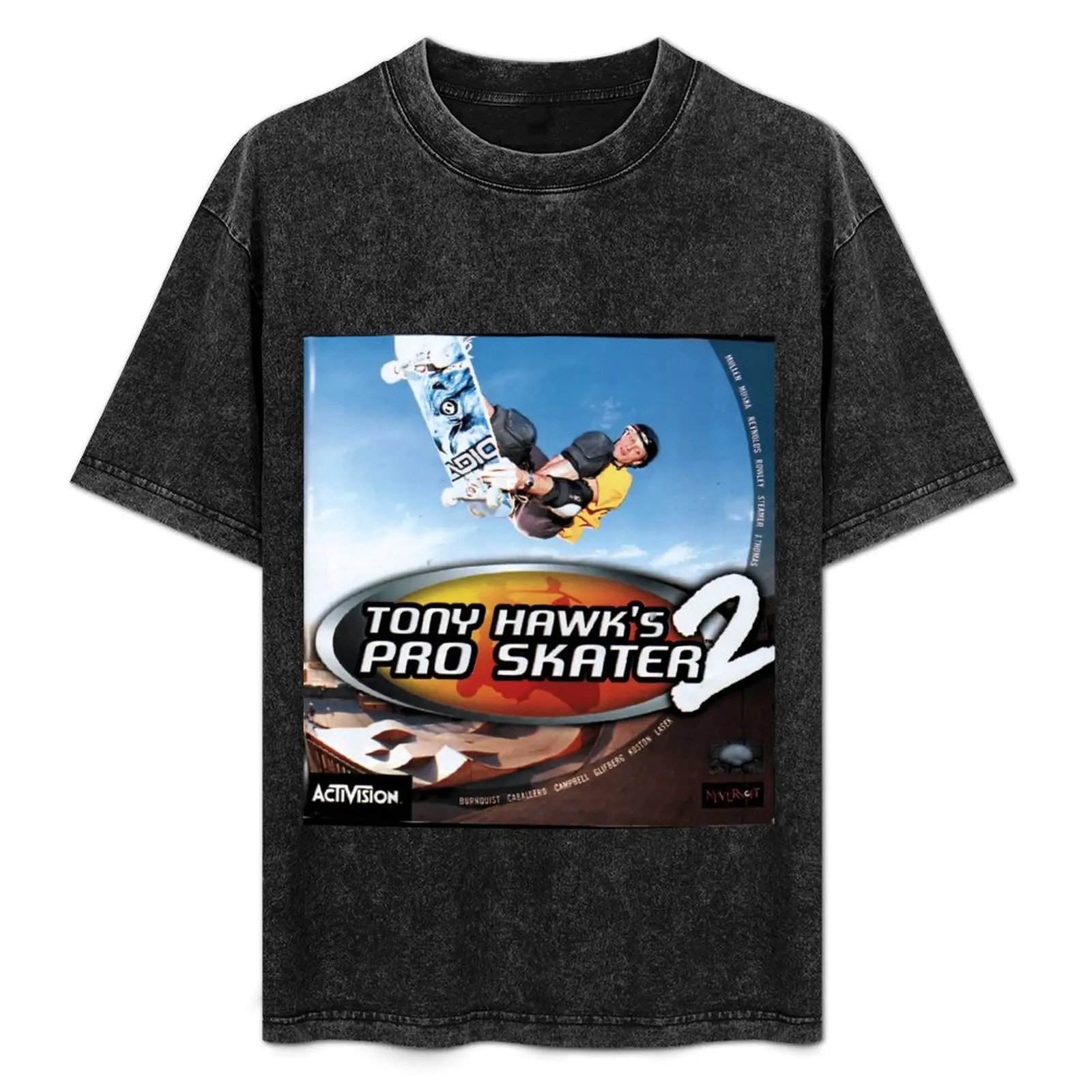 

Tony Hawk Pro Skater 2 T-Shirt Big Size Short Sleeve Tee for Men