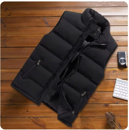 2024 Trendy Autumn and Winter Warm Vest Coat  Thickened Wear-resistant Waistcoat  Washable Fashionable men's leisure time Vest