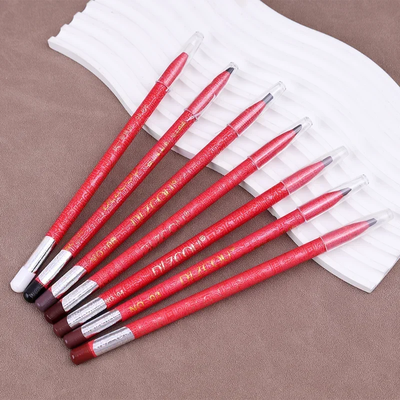 Waterproof Eyebrow Pencil Non-smudge Eyebrow Tattoo Tint Enhancers Long Lasting Professional Contour Brow Pen Makeup Cosmetic