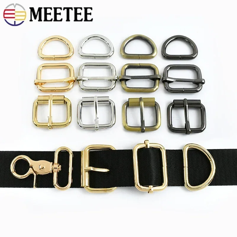 5/10Pcs Meetee 13-38mm Metal Swivel Buckles for Bag Straps Webbing Belts DIY Sewing Accessories Handbag Slider Hooks Pin Clasps