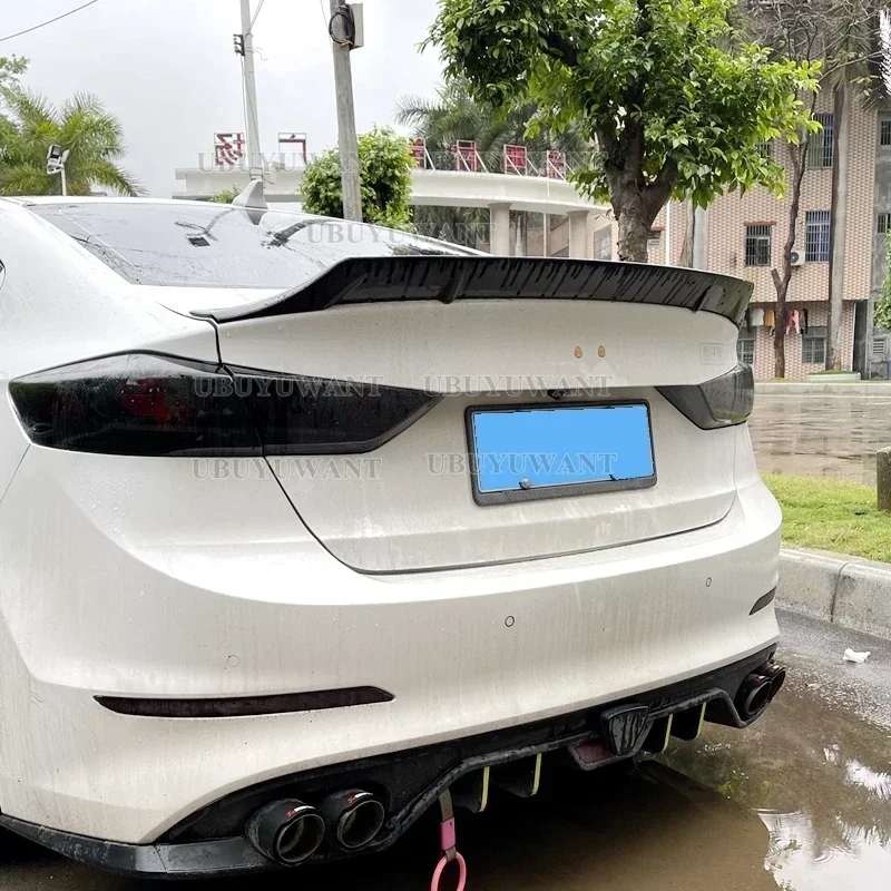 Rear Trunk Lid Car Spoiler Tail Wings ABS Material Tuning Exterior Accessories Parts For Hyundai Elantra 2017 2018 2019