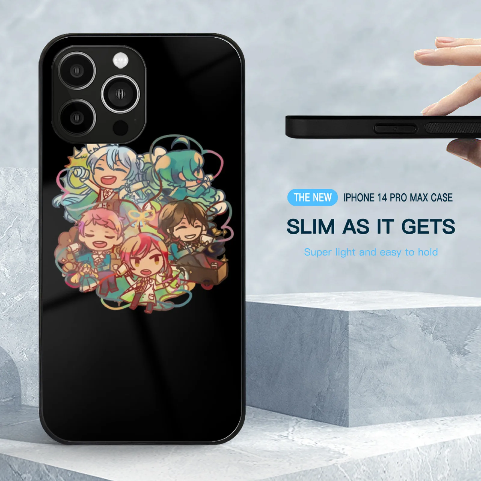 Poster Enstars Oddballs Lover Gift Glass Case For Iphone 15 14 11 12 13 Pro Max X Xs Xr 6S 7 8 Plus Soft Edge Enstars Oddballs