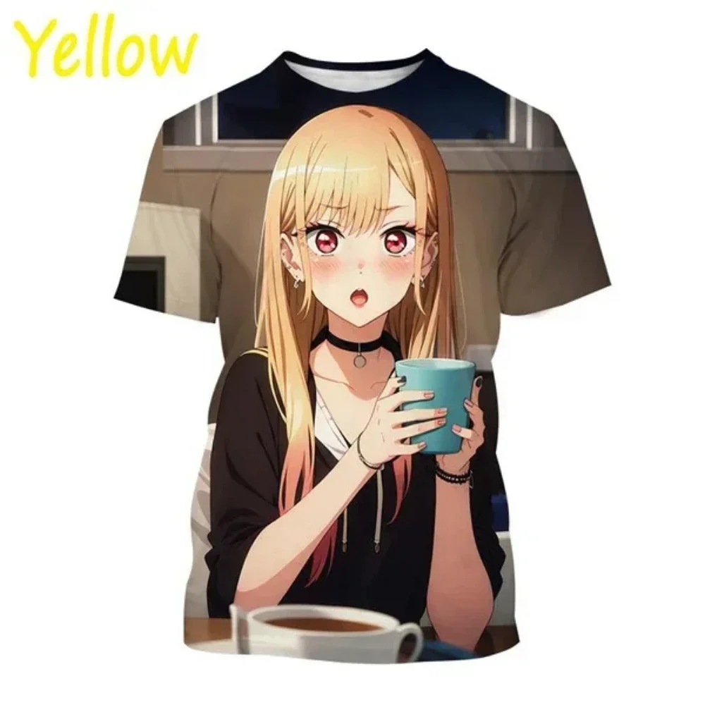 Summer Men Woman 3D Print T-shirts Anime character Marin Kitagawa Harajuku O-neck Breathable Short Sleeve Casual Tee Tops