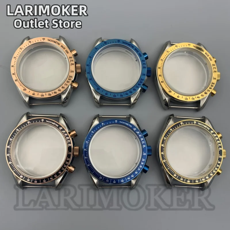 

Корпус часов LARIMOKER 40 мм, стальной безель с сапфировым стеклом, совместимый с механизмами VK63, аксессуар для часов