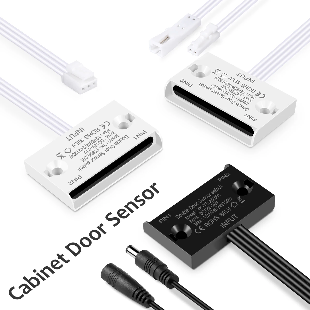 

DC12-24V ИК-позиционный двойной датчик дверного переключателя со светодиодной подсветкой для шкафа, шкафа, управления открытым/закрытым переключателем